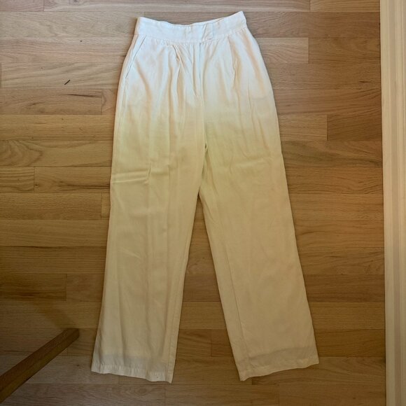 DISSH KARLA OFF WHITE LINEN BLEND PANT (Top in separate listing) - Picture 1 of 3